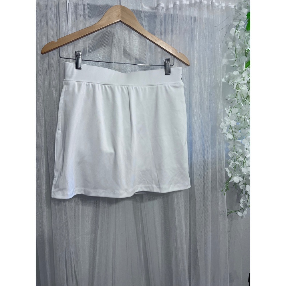 IZOD Golf Women White Athletic Skort Size S Pockets Built-in Shorts Tennis Mini